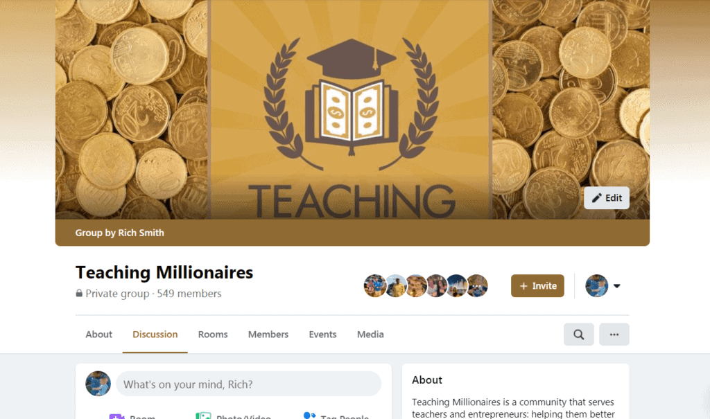 Teaching Millionaires Facebook Group