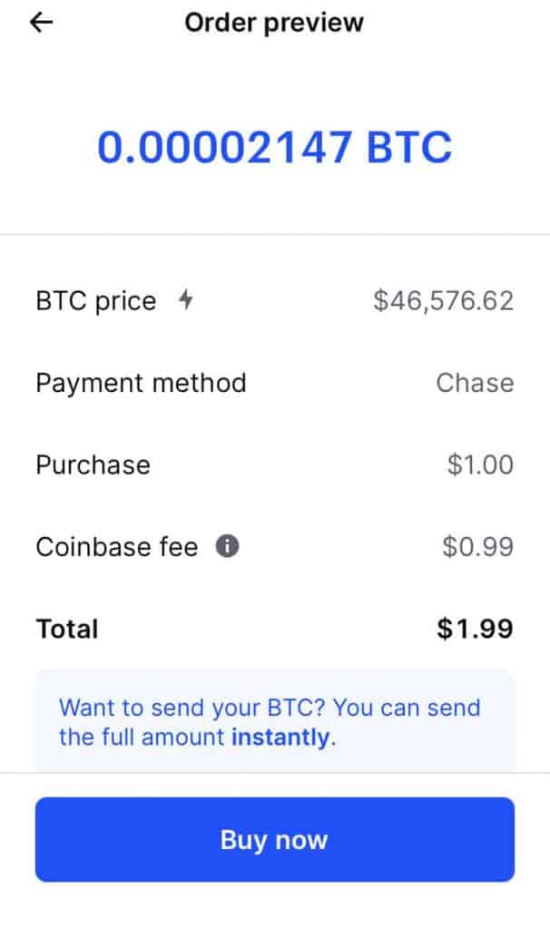 Coinbase Fees